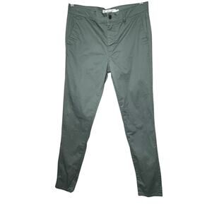 Topman Olive Green Pants Stretch Skinny 34x34 Mens Balsam Green